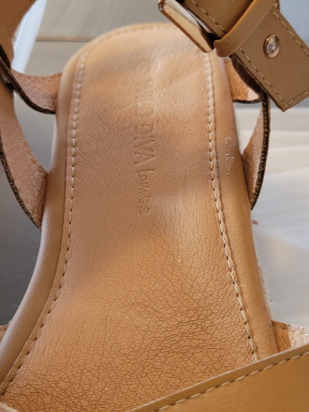 Wild Diva Tan Espadrille Platform Sandals - Picture 8 of 9